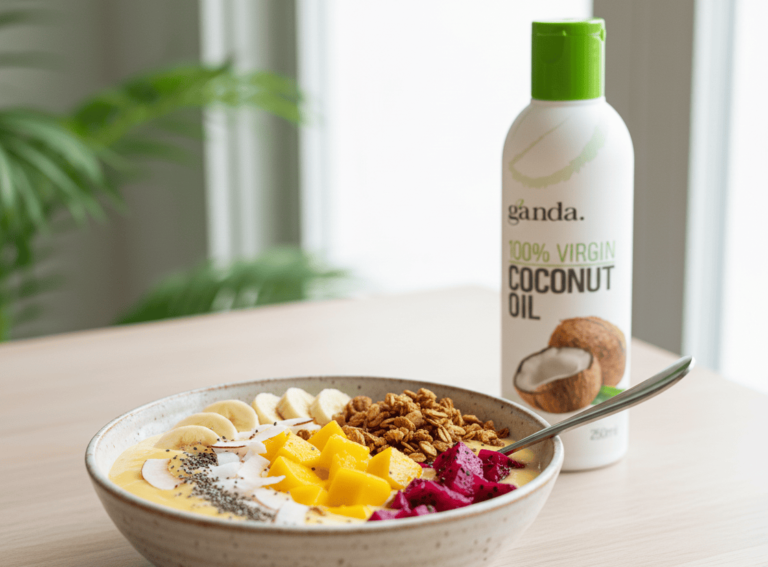 Ganda Coconut Oil Smoothie Bowl